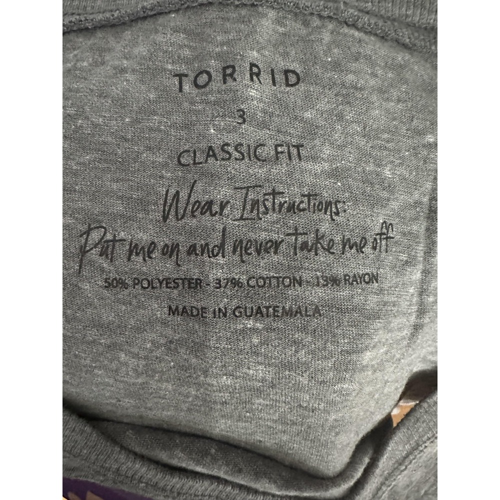 Torrid Shirt Womens 3XL Gray Classic Fit Graphic Tank Top Beach Girl Sunglasses - Picture 3 of 7